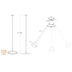 Stem Pendant Mount for Surface Mount Fixtures