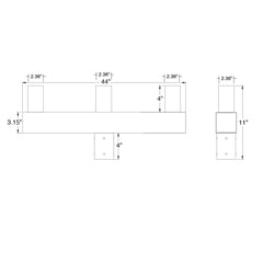 Tenon: Square Bullhorn 3-Head Adapter