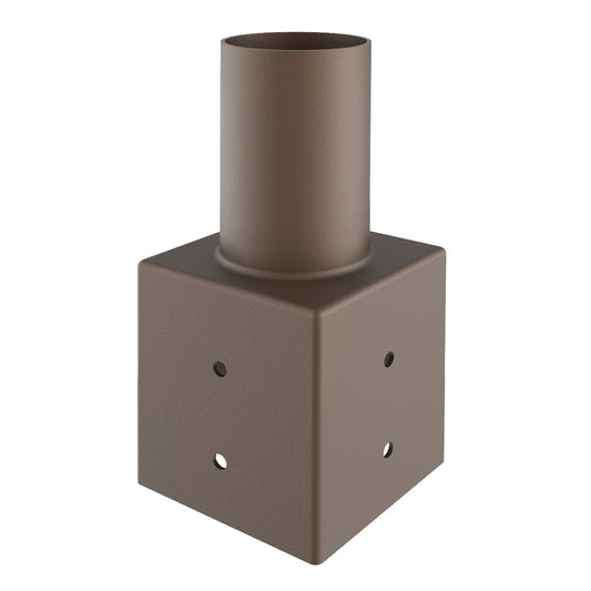 Tenon: Square 3" Pole Reducer to 2.36"