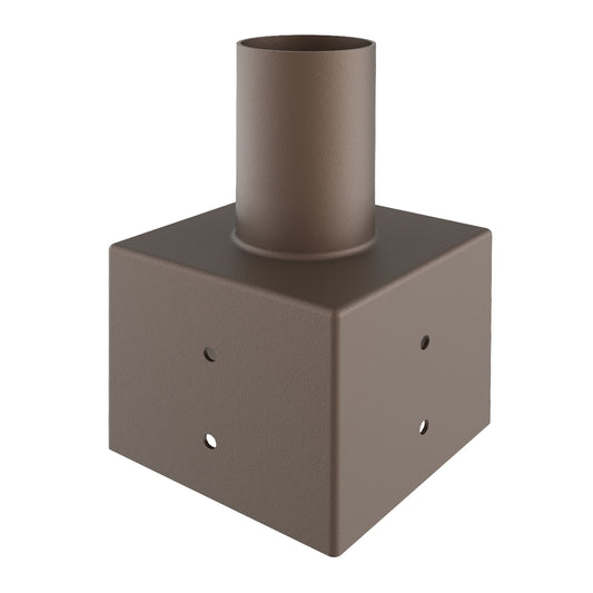 Tenon: Square 4" Pole Reducer to 2.36"