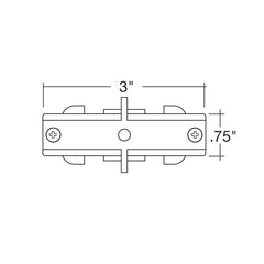 Mini Joiner: low profile joiner for two straight track sections