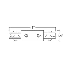 Straight Connector: connect two track sectionswith a center feed option