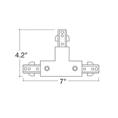 T-Connector: connect two track sections at a T angle