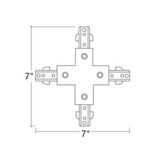 X-Connector: connect two track sections at an cross angle