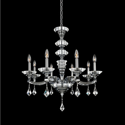 Cosimo 8 Light Chandelier with Clear Firenze Ceiling Allegri 