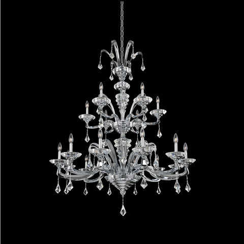 Cosimo 18 Light Chandelier with Clear Firenze Ceiling Allegri 