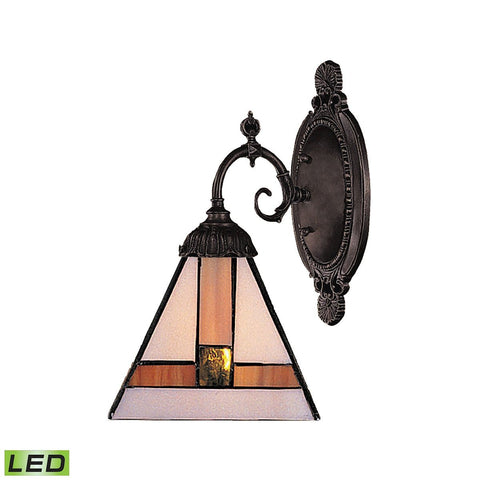Mix-N-Match 1 Light LED Wall Sconce In Tiffany Bronze Wall Sconce Elk Lighting 