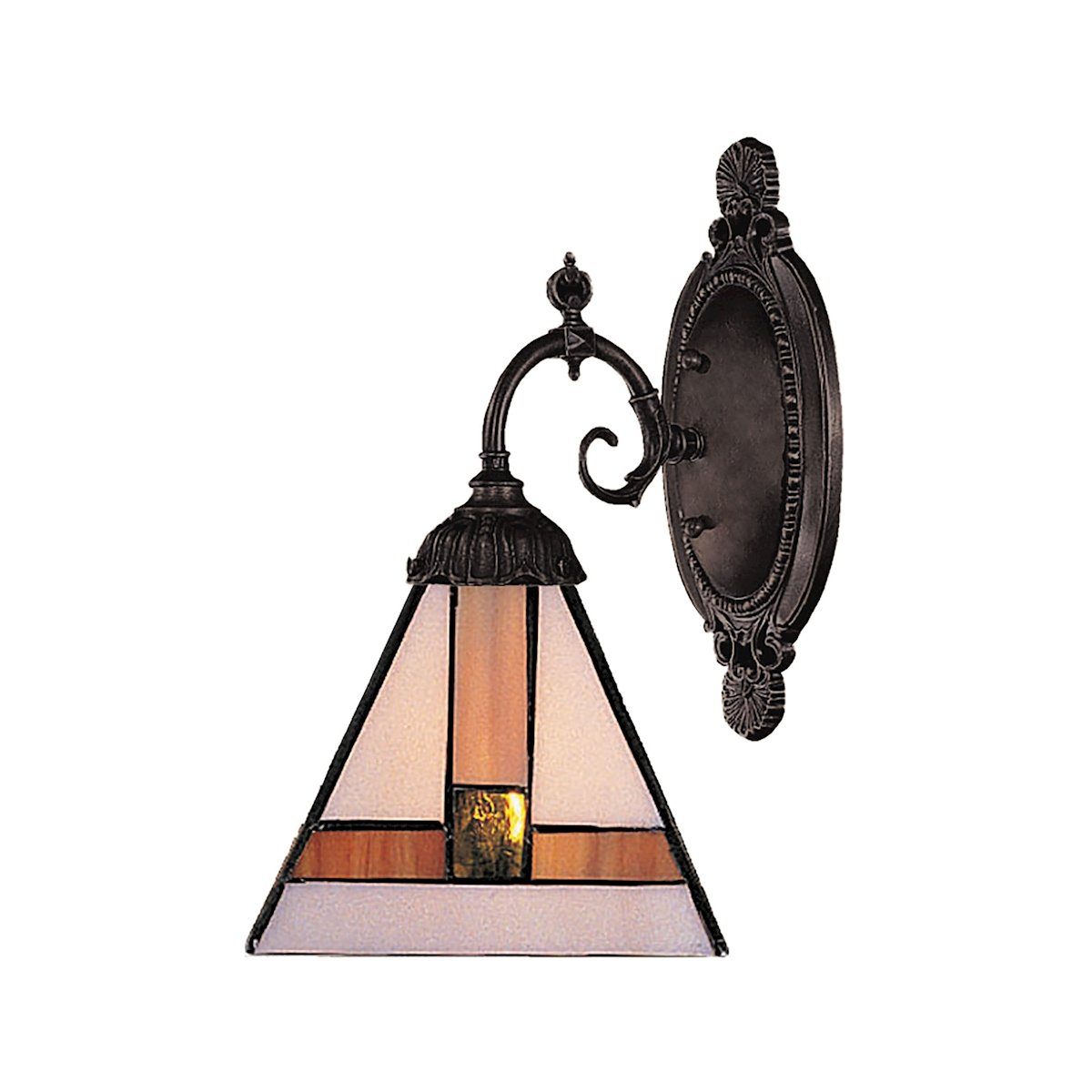 Mix-N-Match 1 Light Wall Sconce In Tiffany Bronze Wall Sconce Elk Lighting 