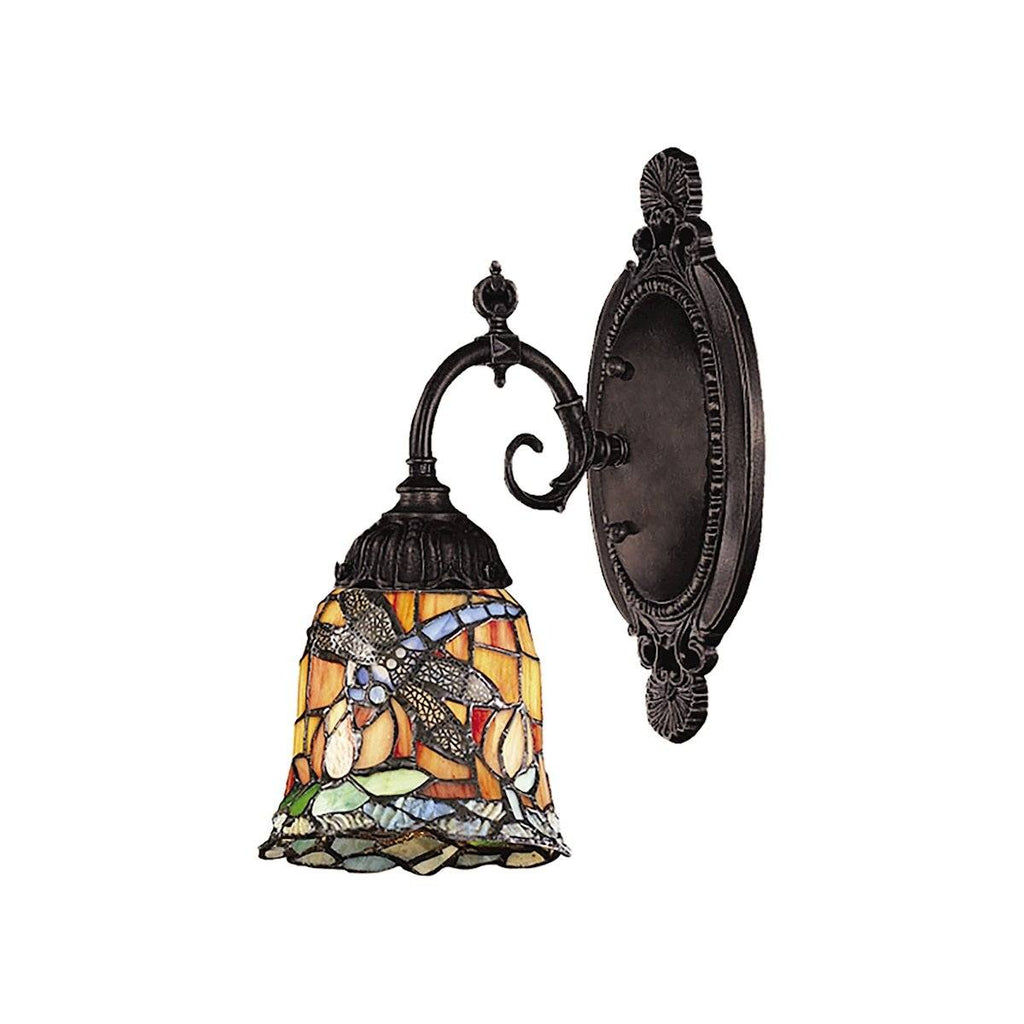 Mix-N-Match 1 Light Wall Sconce In Tiffany Bronze Wall Sconce Elk Lighting 