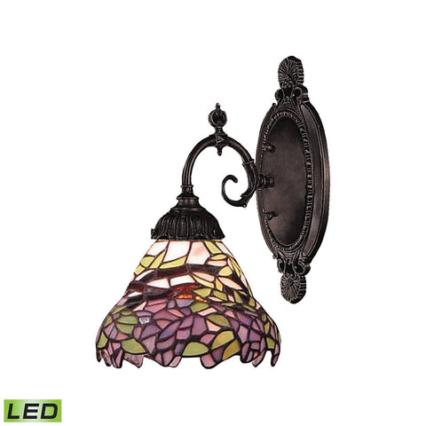 Mix-N-Match 1 Light LED Wall Sconce In Tiffany Bronze Wall Sconce Elk Lighting 