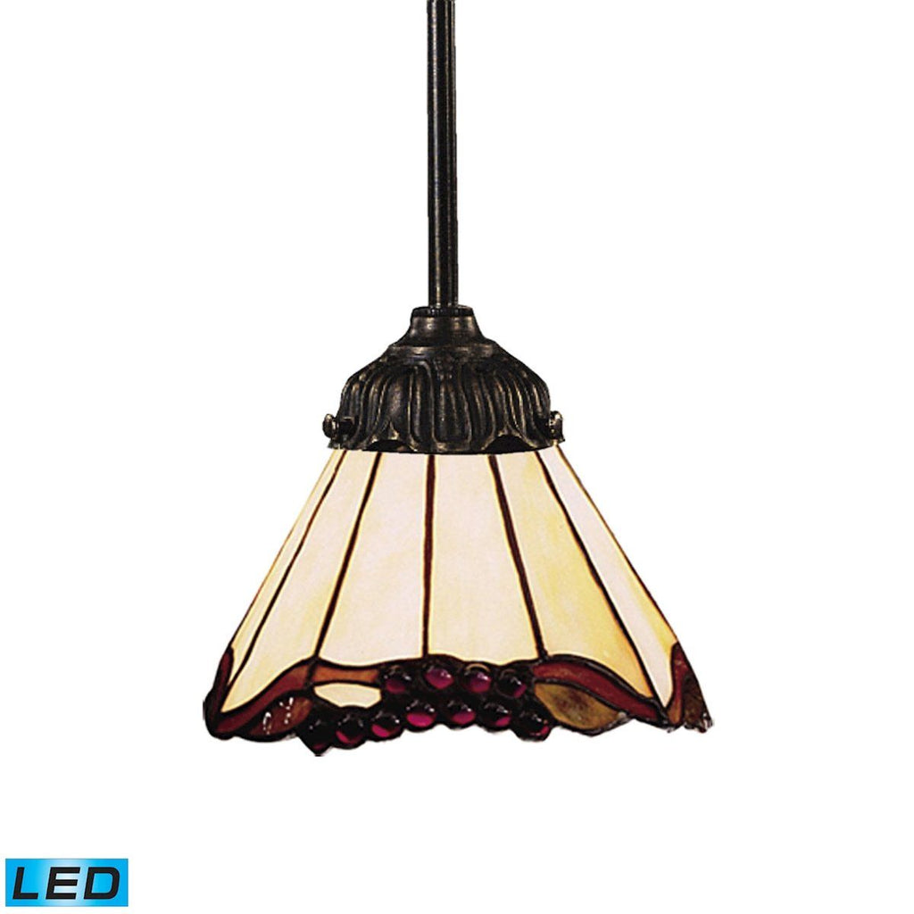 Mix-N-Match LED Pendant In Tiffany Bronze And Honey Dune Glass Ceiling Elk Lighting 