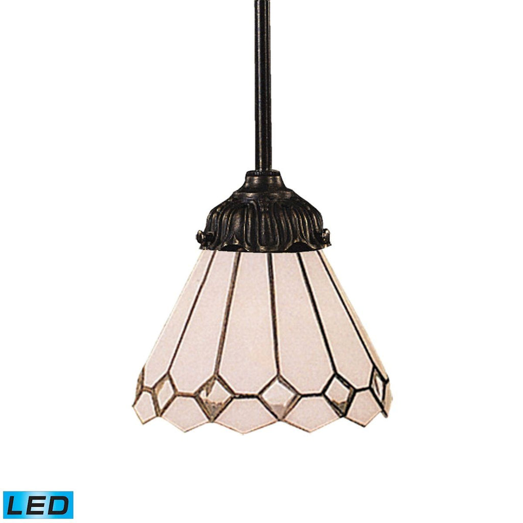 Mix-N-Match LED Pendant In Tiffany Bronze And Multicolor Glass Ceiling Elk Lighting 