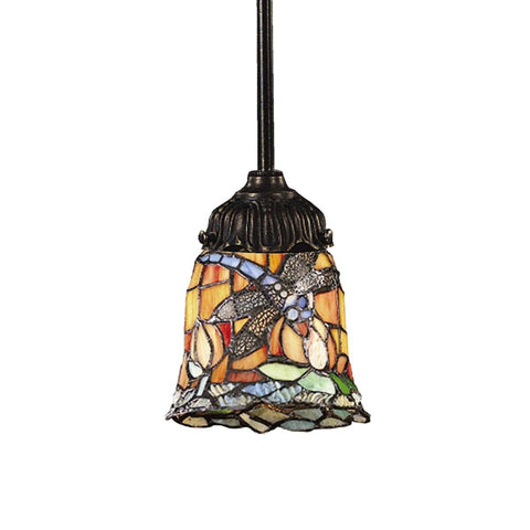 Mix-N-Match Pendant In Tiffany Bronze And Multicolor Glass Ceiling Elk Lighting 
