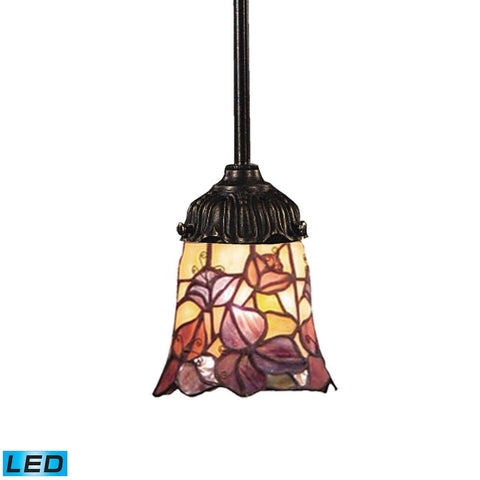 Mix-N-Match LED Pendant In Tiffany Bronze And Multicolor Glass Ceiling Elk Lighting 