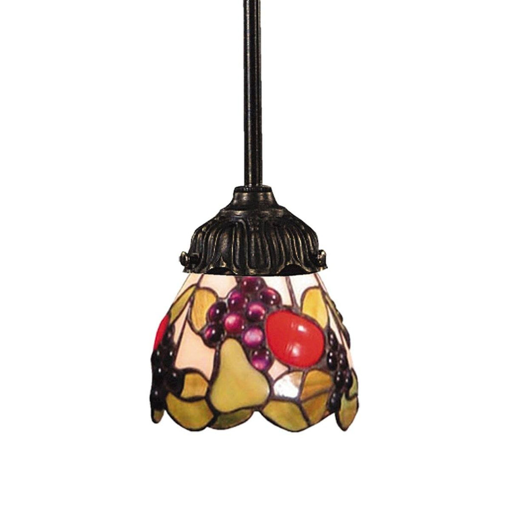 Mix-N-Match Pendant In Tiffany Bronze And Multicolor Glass Ceiling Elk Lighting 