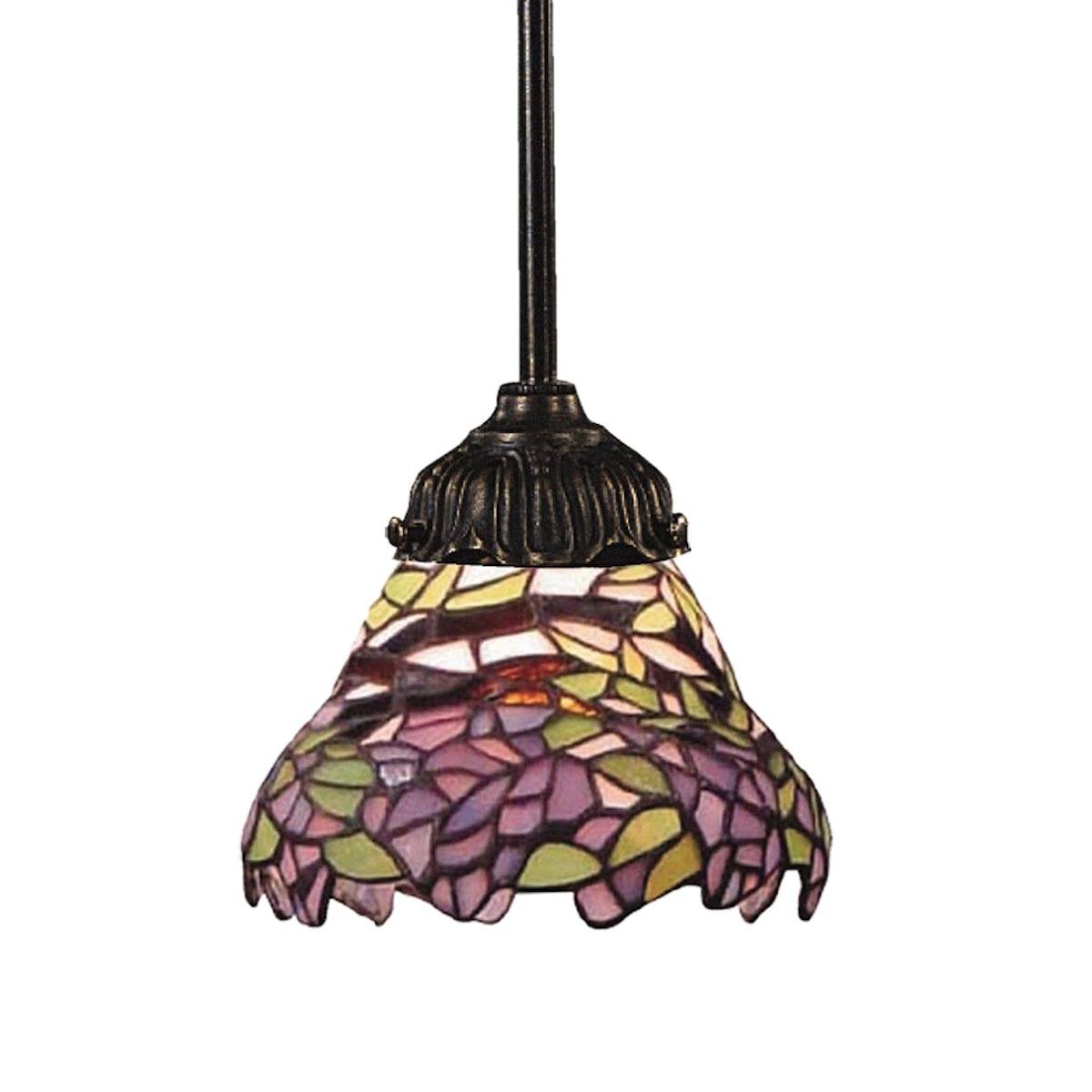 Mix-N-Match Pendant In Tiffany Bronze And Multicolor Glass Ceiling Elk Lighting 