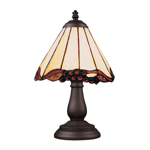 Mix-N-Match 1 Light Table Lamp In Tiffany Bronze And Honey Dune Glass Lamps Elk Lighting 