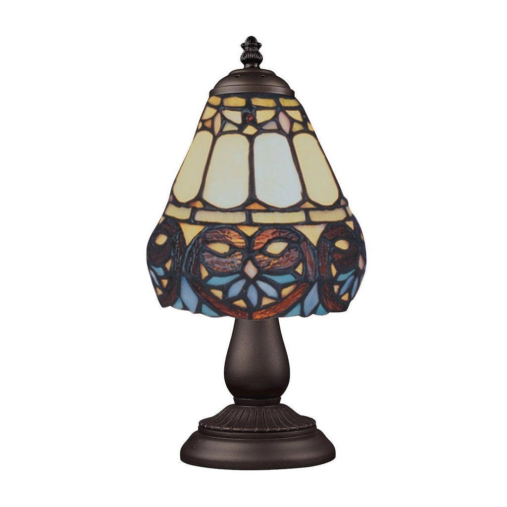 Mix-N-Match 1 Light Table Lamp In Tiffany Bronze Lamps Elk Lighting 