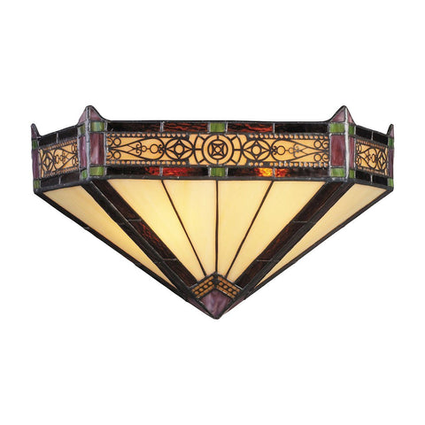 Filigree 2 Light Wall Sconce In Aged Bronze
