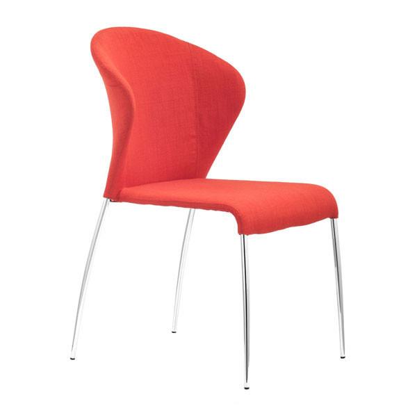 Oulu Dining Chair Tangerine (Set of 4) Furniture Zuo 