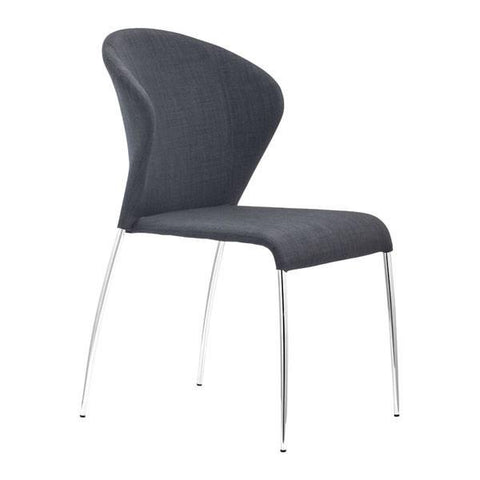 Oulu Dining Chair Graphite (Set of 4) Furniture Zuo 