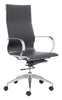 Glider Hi Back Office Chair Black Furniture Zuo 