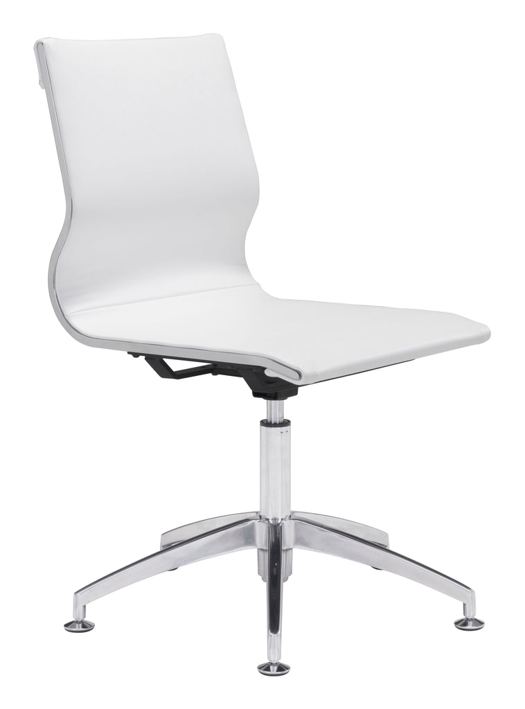 Glider Conference Chair White Furniture Zuo 