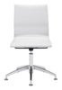 Glider Conference Chair White Furniture Zuo 
