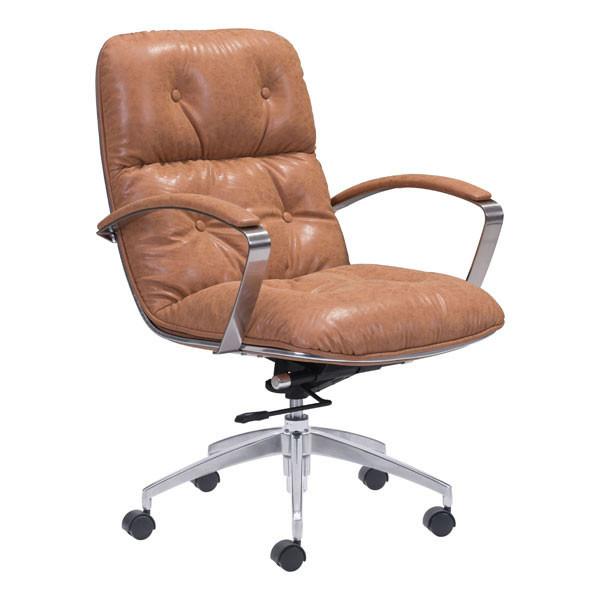 Avenue Office Chair Vintage Coffee Furniture Zuo 
