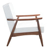 Rocky Arm Chair White Furniture Zuo 