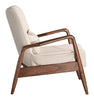 Bully Lounge Chair & Ottoman Beige Furniture Zuo 
