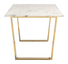 Atlas Dining Table Stone & Gold Furniture Zuo 