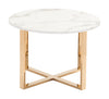 Globe End Table Stone & Gold Furniture Zuo 