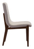 Hamilton Dining Chair Beige Set of 2 Furniture Zuo 