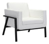 Homestead Lounge Chair White Pu Furniture Zuo 