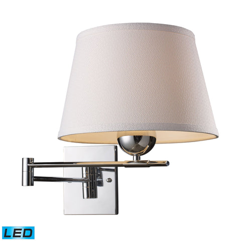 Lanza LED Chrome Swing Arm Wall Lamp Wall Elk Lighting Default Value 