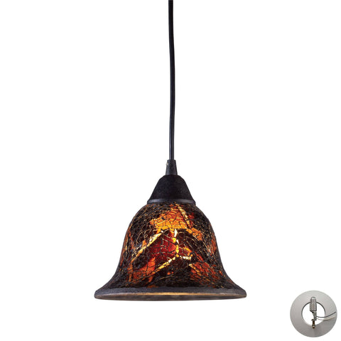 Firestorm Pendant In Dark Rust - Includes Recessed Lighting Kit Ceiling Elk Lighting 