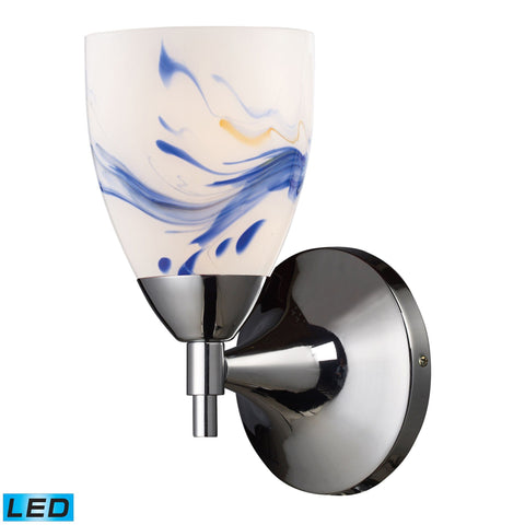 Celina 1 Light LED Sconce In Polished Chrome And Mountain Wall Sconce Elk Lighting 