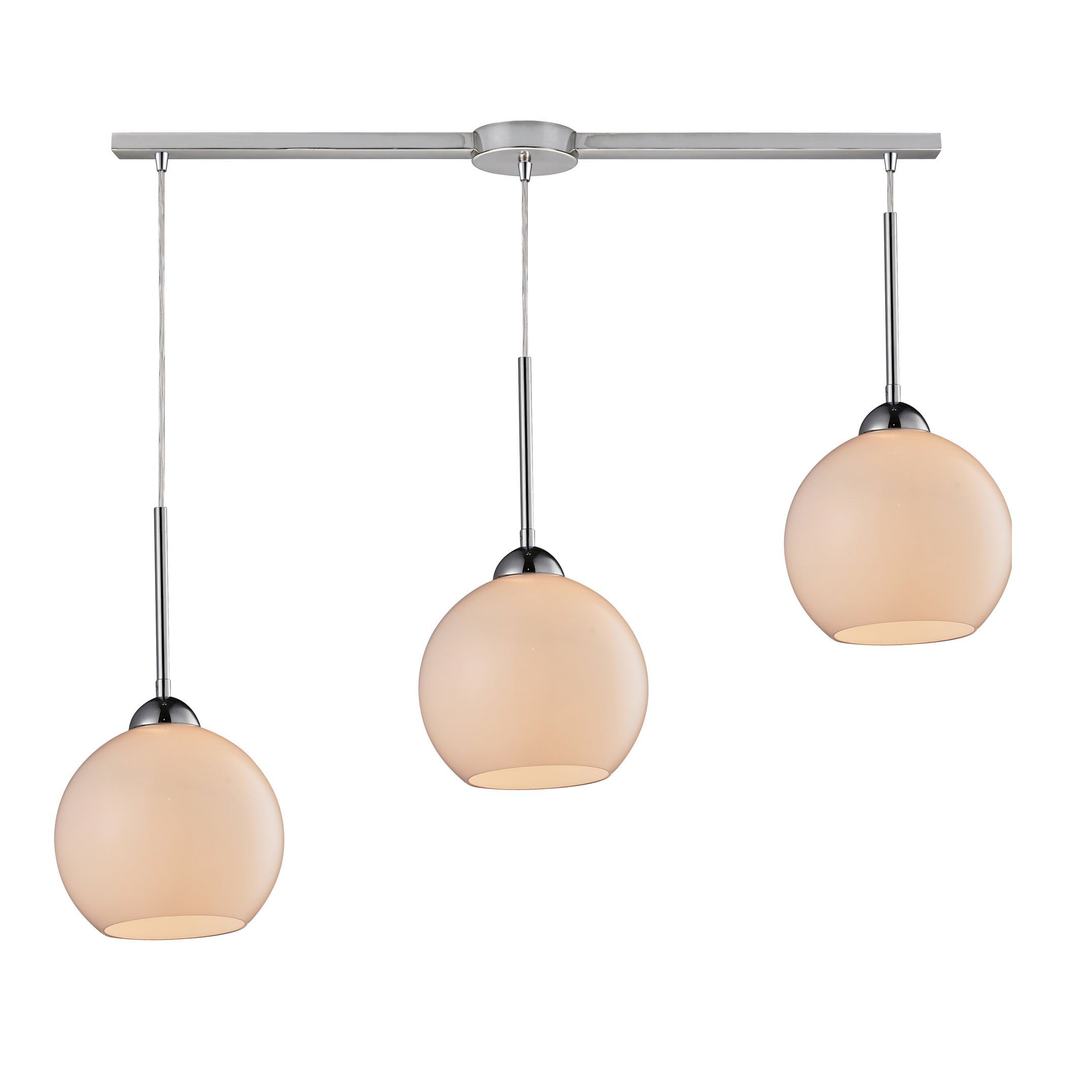 Cassandra 3 Light Pendant In Polished Chrome Ceiling Elk Lighting 