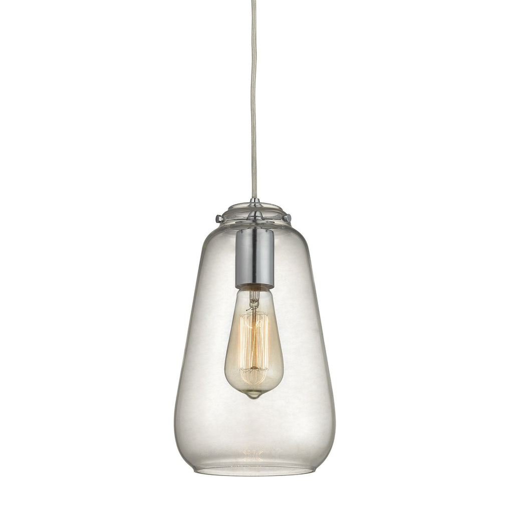 Orbital Pendant In Polished Chrome And Clear Glass Ceiling Elk Lighting 