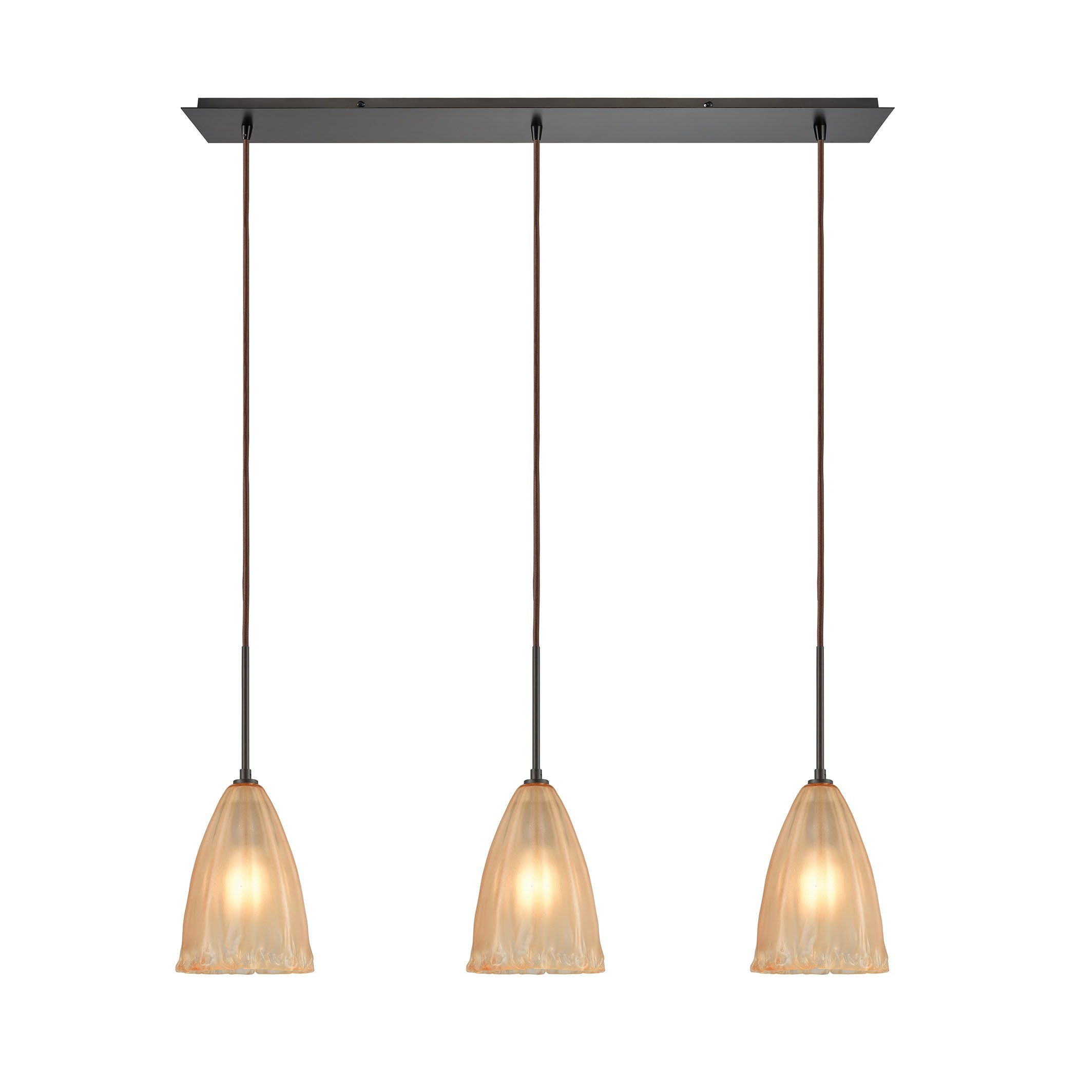 Calipsa 3 Light Pendant In Oil Rubbed Bronze Ceiling Elk Lighting 