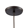 Hand-Formed Glass 1 Pendant Oil Rubbed Bronze Ceiling Elk Lighting 