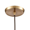 Hand-Formed Glass 1 Pendant Satin Brass Ceiling Elk Lighting 