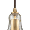 Hand-Formed Glass 1 Pendant Satin Brass Ceiling Elk Lighting 