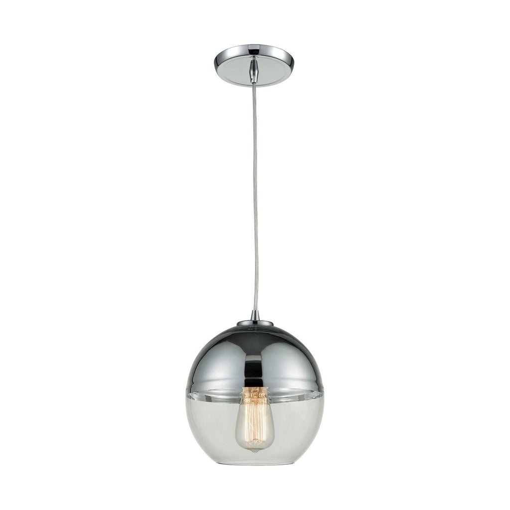 Revelo 1 Pendant Polished Chrome Ceiling Elk Lighting 