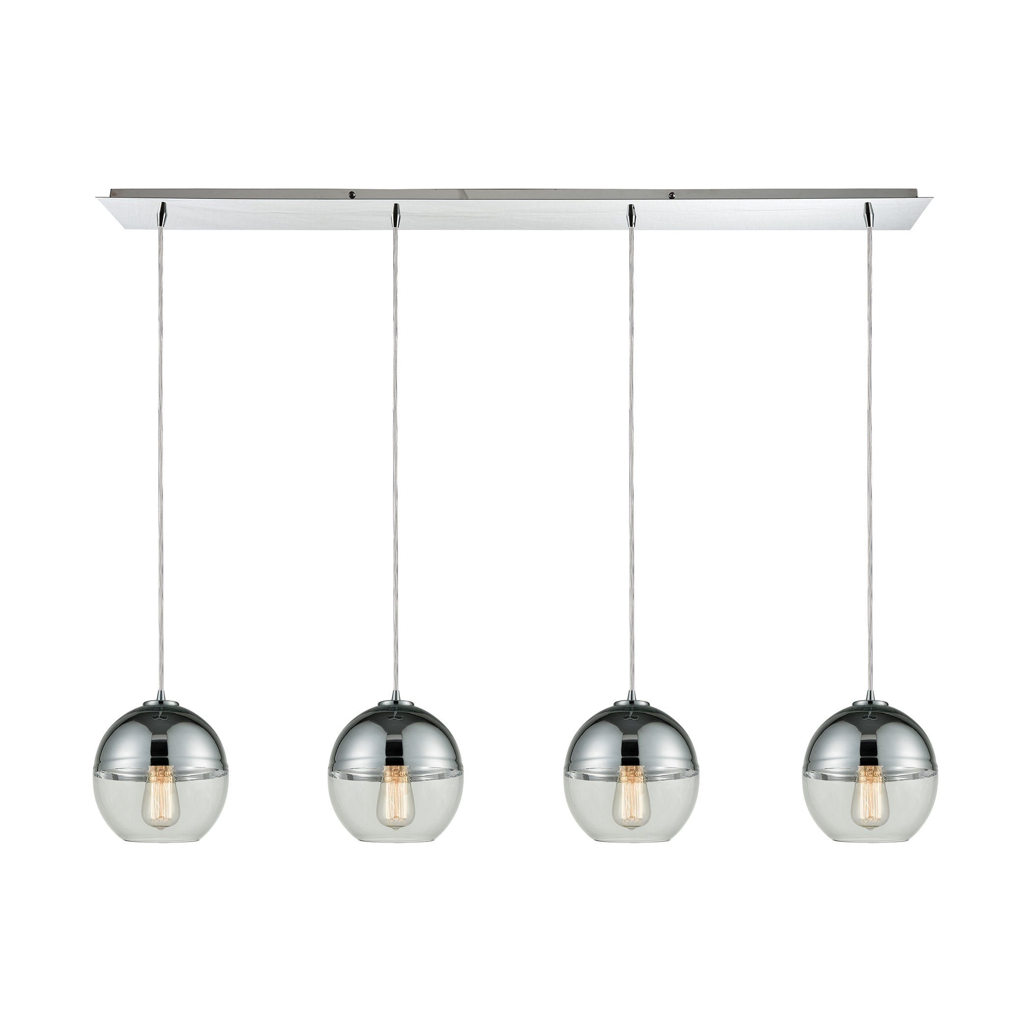 Revelo 4 Pendant Polished Chrome Ceiling Elk Lighting 