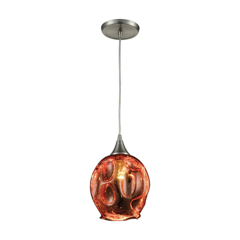 Morph 1 Pendant Satin Nickel Ceiling Elk Lighting 