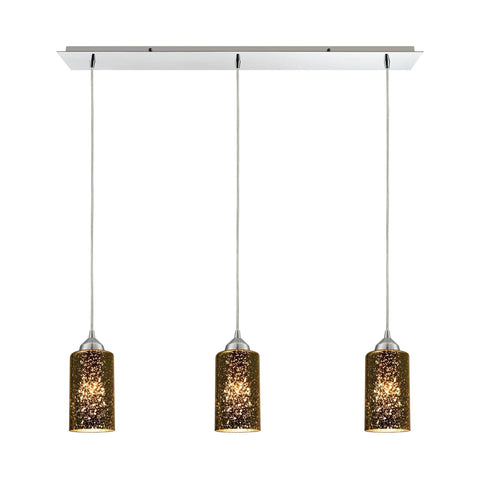 Illusions 3 Light Pendant In Polished Chrome Ceiling Elk Lighting 