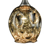 Morph 7"w Satin Nickel Mini Pendant with Blown Glass Shade Ceiling Elk Lighting 