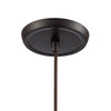 Hand-Formed Glass 1 Pendant Oil Rubbed Bronze Ceiling Elk Lighting 